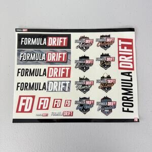 Formula DRIFT Sticker Decal Sheet Official American Drifting Series 2024
